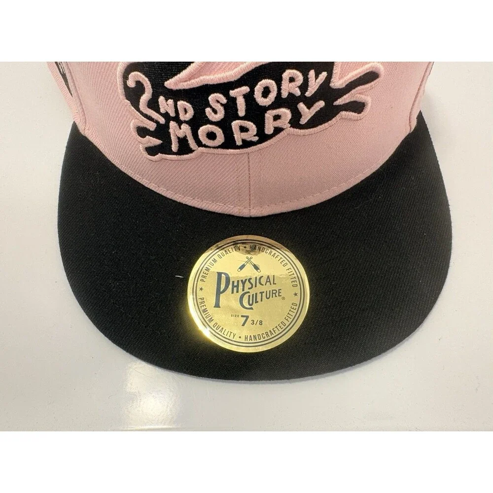 2nd Story Morry Fitted Hat Pink Size 7 3/8 NWT Physical Culture Supply Co.